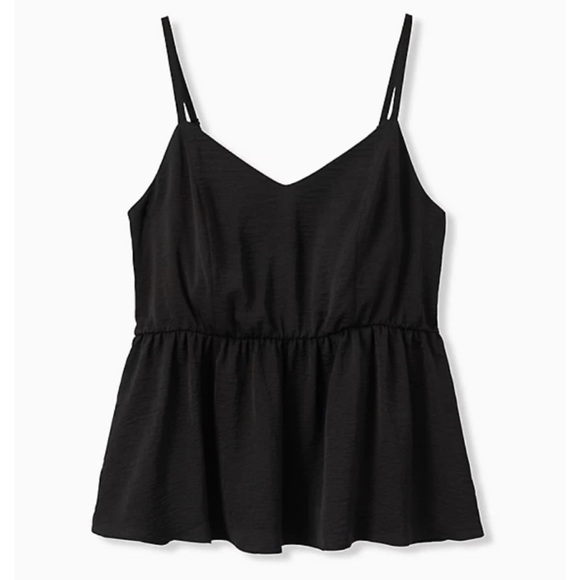 NWT TORRID Textured Satin Peplum Cami - Picture 4 of 9